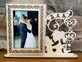 Love birds Picture frame, personalized option, You and Me Frame